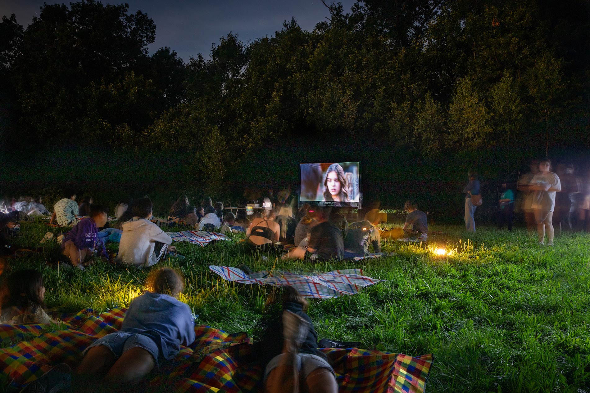 An outdoor screening of the tv series based on the life of Emily Dickinson.