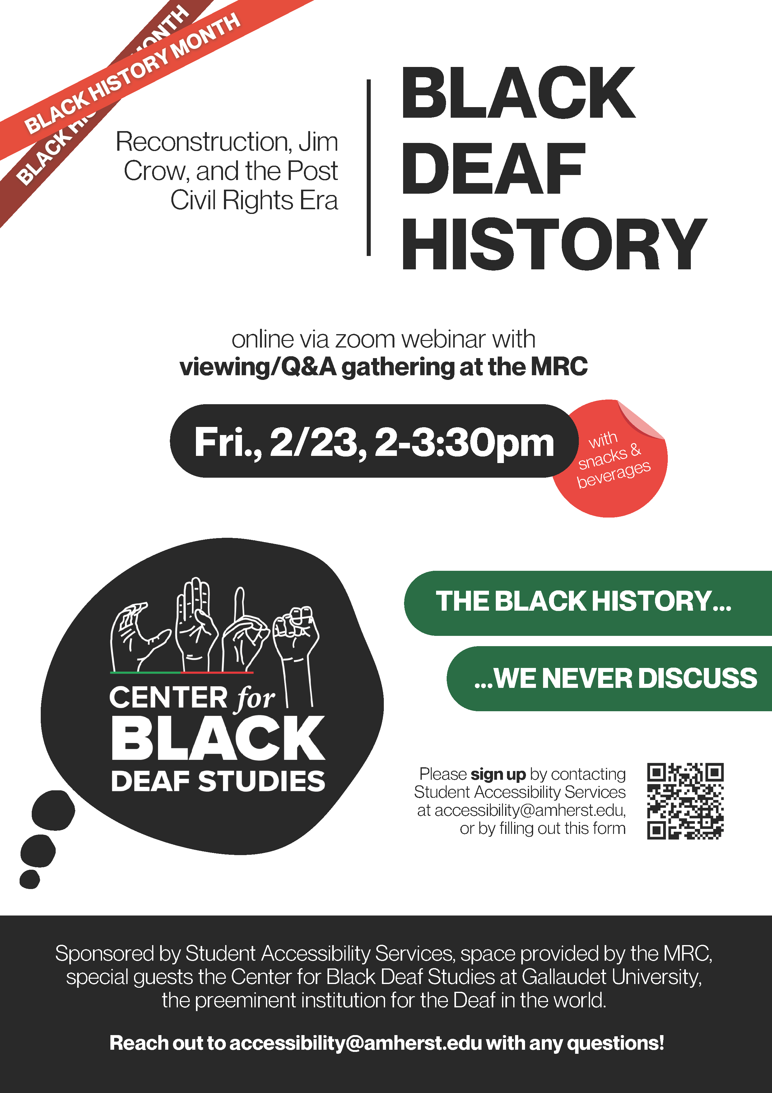 Black Deaf History Poster