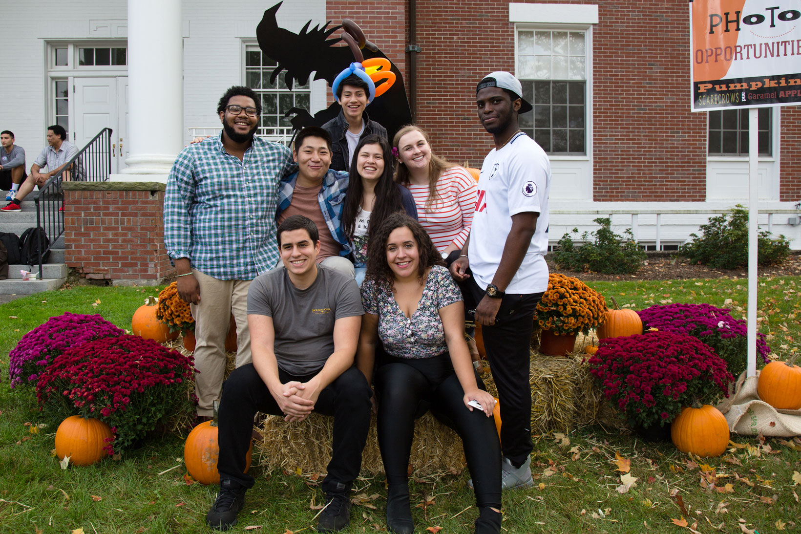 Group of students at the 2017 Fall Festival.