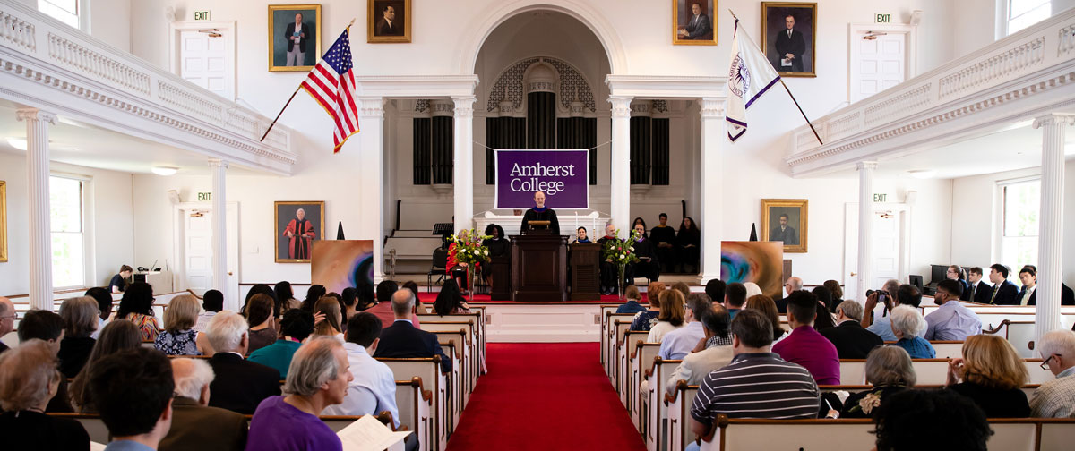 Baccalaureate service in Johnson Chapel