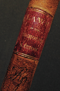Spine of "Laws of the Cherokee Nation"