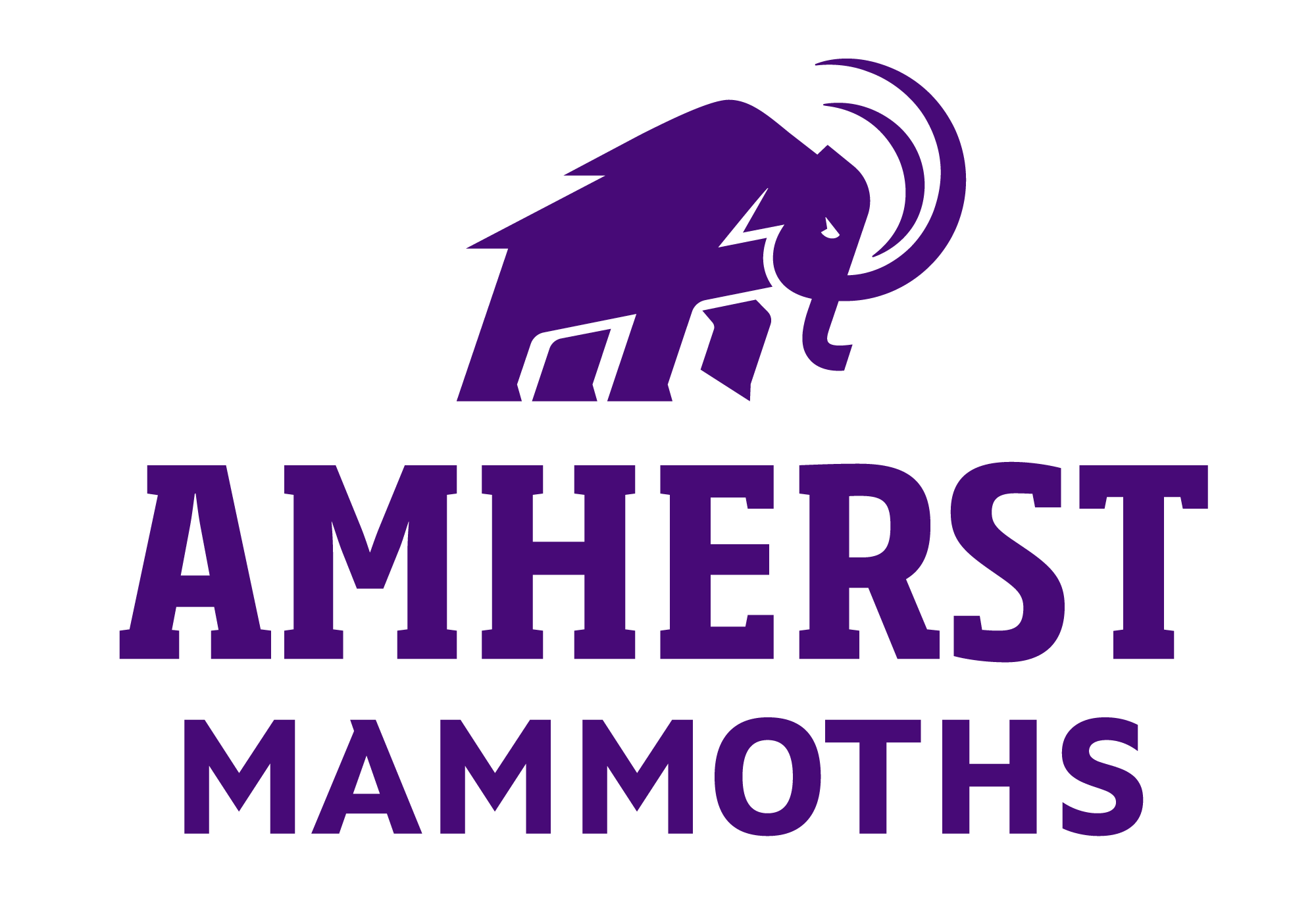 Mammoth logo with caption Amherst Mammoths
