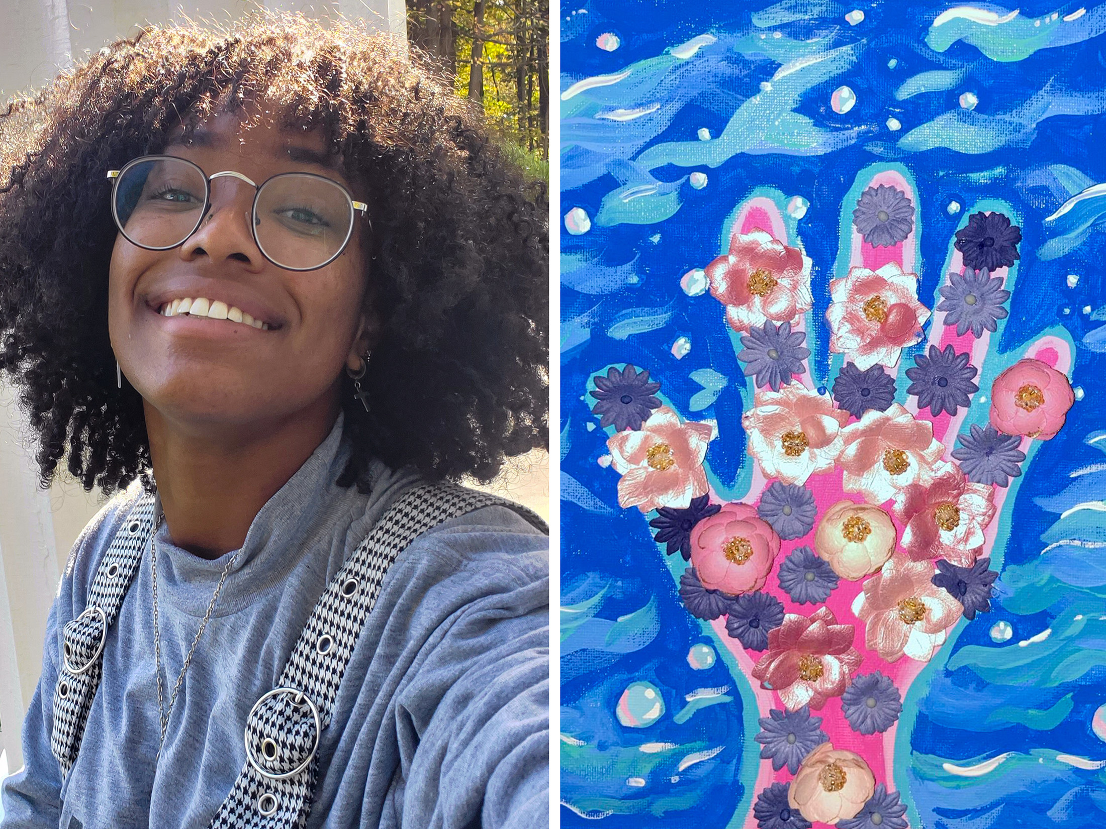 Neviah Waldron ‘24 Art: “Floating in a Gentle Abyss”