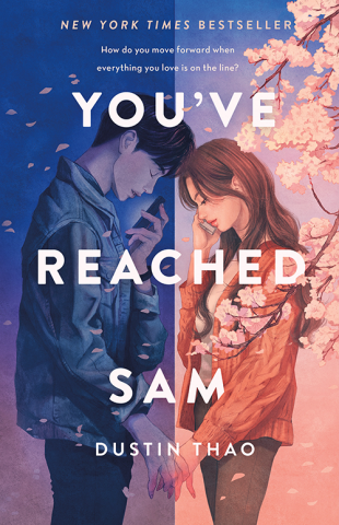 A book cover with two people holding hands with the title You've Reached Sam