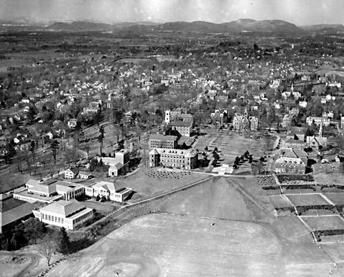 Aerial campus view, 1946