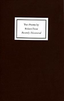 Robert Frost, Two Poems