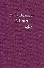 Emily Dickinson: A Letter