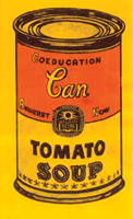 Warhol-inspired coeducation sticker.