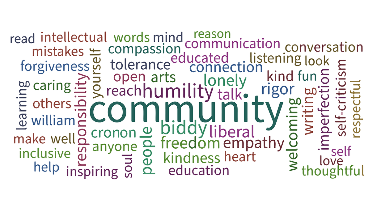 group of words including community and many more
