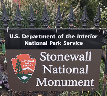 Sign for the Stonewall National Monument