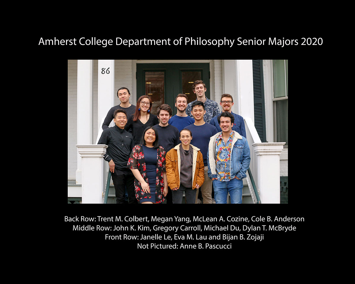 2020 Philosophy majors group portrait