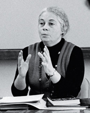 Rose Olver teaching, circa 1970