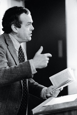 William H. Prichard ’53 in class, 1995.