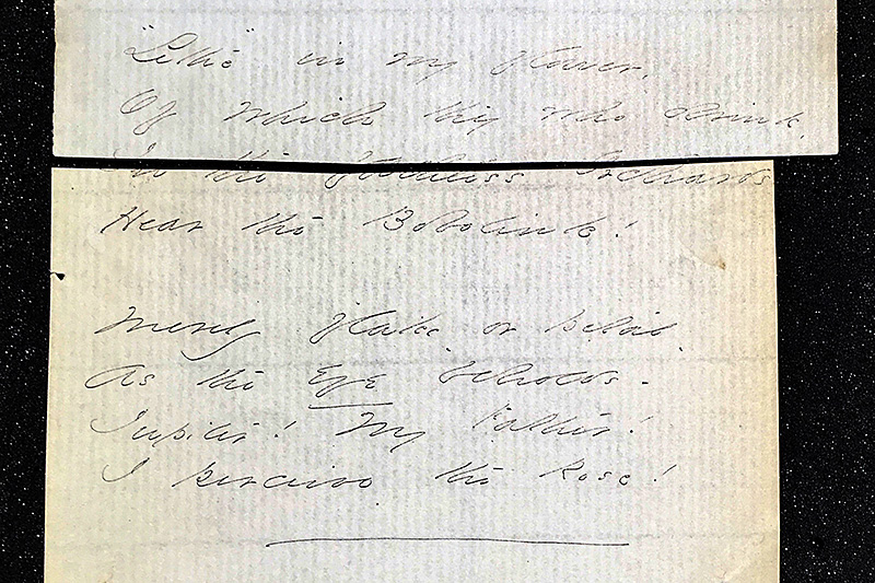 Emily Dickinson manuscript