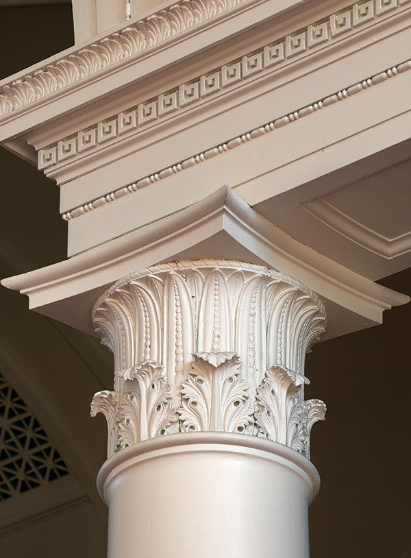 An ornate building column