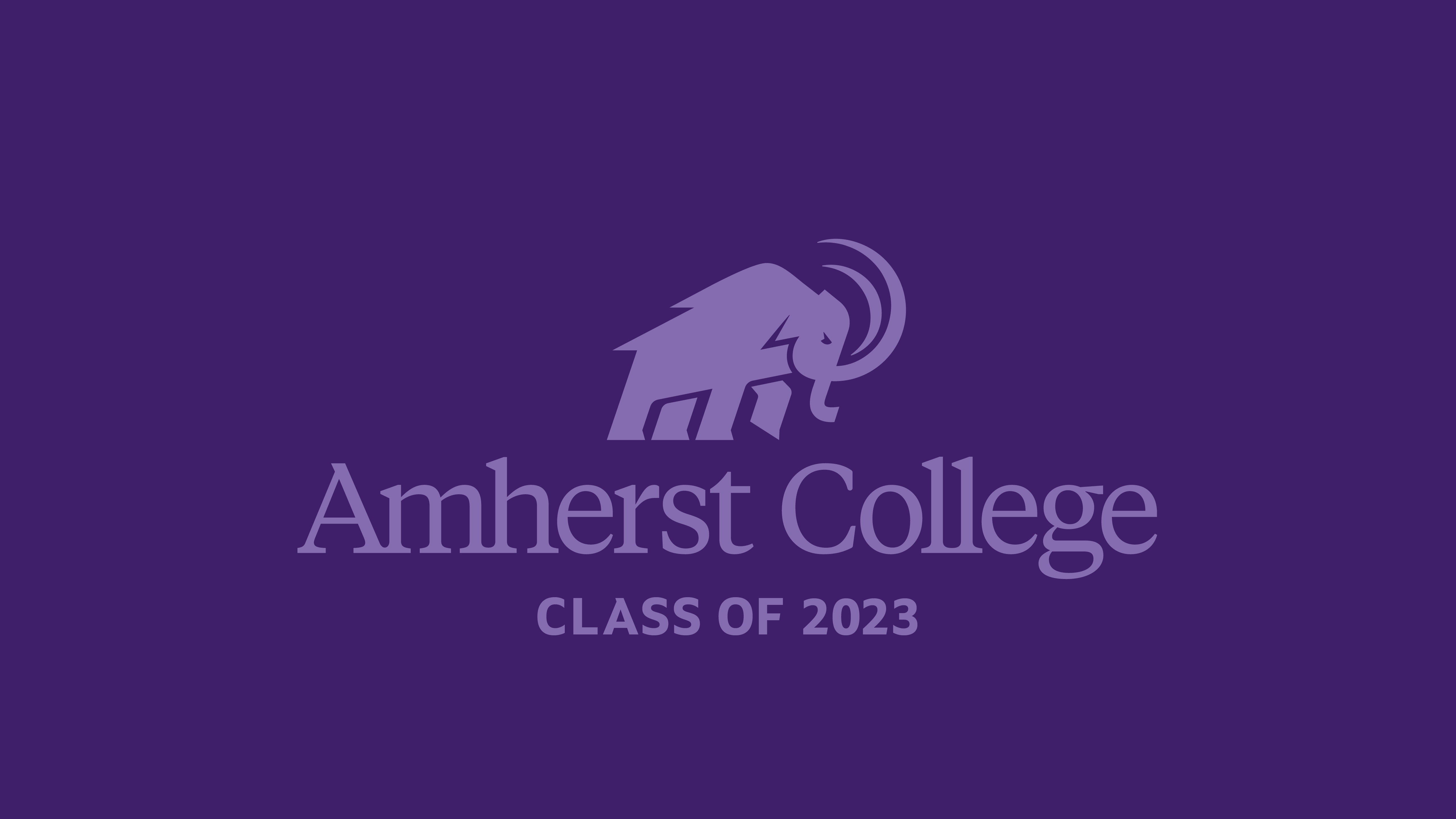 Amherst College Mammoths Class of 2023