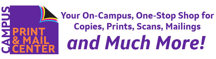 Copy & Print Options, Campus Print & Mail Center
