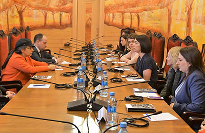 Deputy Speaker of Swedish Parliament, Esabelle Dingizian Holds Meeting on Gender Policy Issues in Georgian Parliament in April 2018