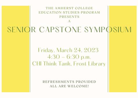 EDST capstone symposium invitation