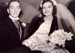 Robert S. Hebert ’45 and his wife Joan.