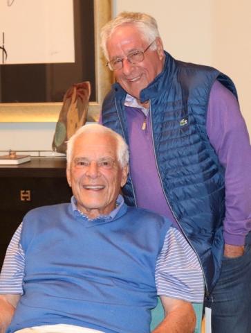 (Image left to right: Henry "Hank" Pearsall '56 and Peter "Tiger" Weiller '56)