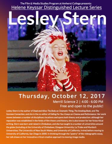Flyer for Lesley Stern lecture