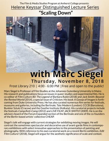 Flyer for Marc Siegel's lecture