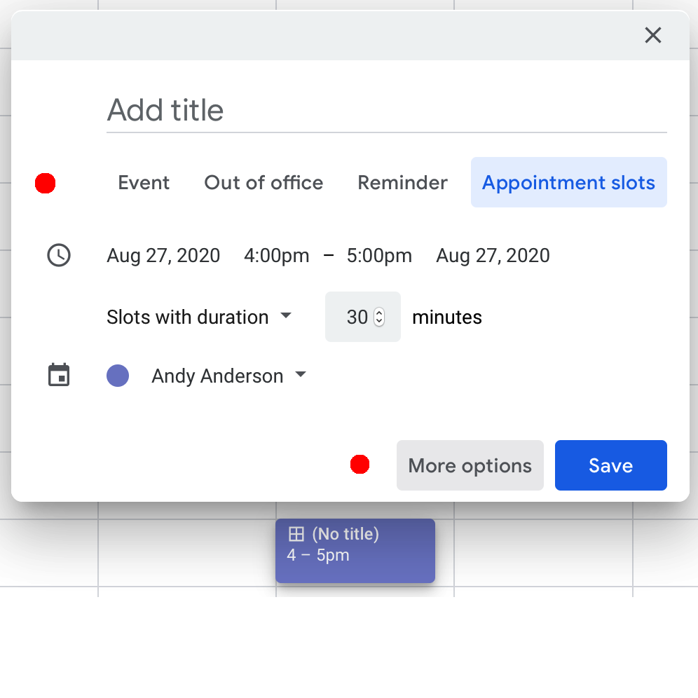 Setting Up Appointment Slots In Google Calendar
