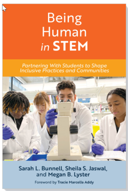 "Being Human in STEM" book cover